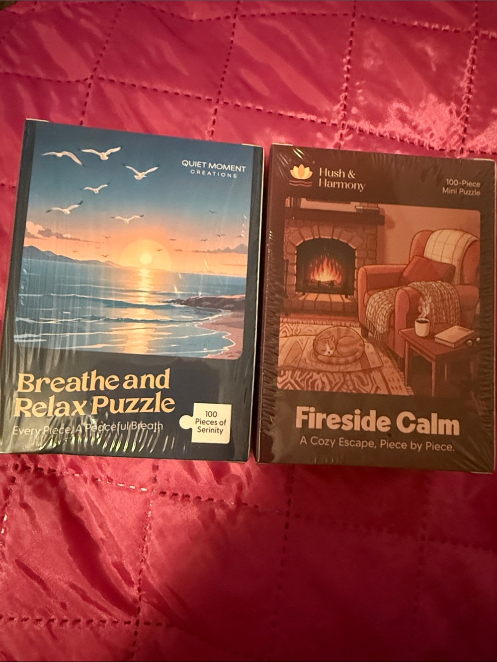 Bliss Breathe and Relax Puzzle - Blue & Cream